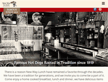 Tablet Screenshot of newwaylunch.com